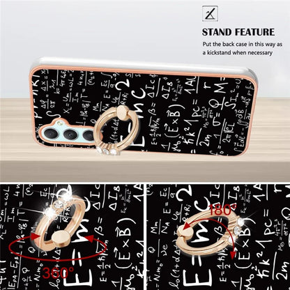 YB IMD Series-20 Style D for Samsung Galaxy A25 5G (Global) (161.0 x 76.5 x 8.3mm) Phone Case Ring Kickstand Phone Cover