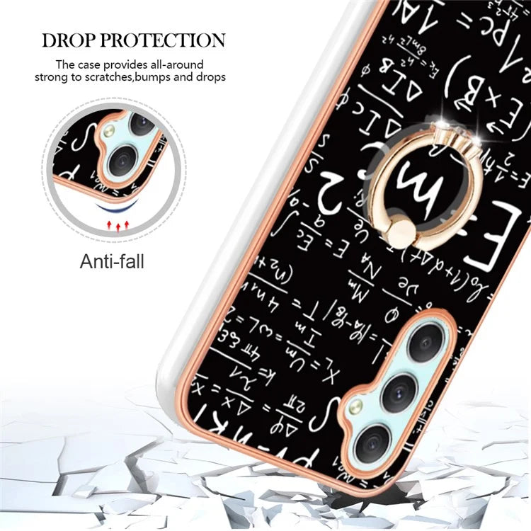YB IMD Series-20 Style D for Samsung Galaxy A25 5G (Global) (161.0 x 76.5 x 8.3mm) Phone Case Ring Kickstand Phone Cover