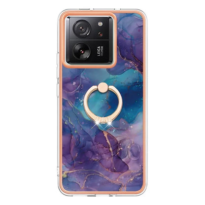 YB IMD Series-17 Style-E For Xiaomi 13T / 13T Pro / Redmi K60 Ultra Marble Pattern Shockproof Cover TPU Cell Phone Case