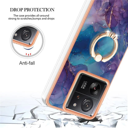 YB IMD Series-17 Style-E For Xiaomi 13T / 13T Pro / Redmi K60 Ultra Marble Pattern Shockproof Cover TPU Cell Phone Case