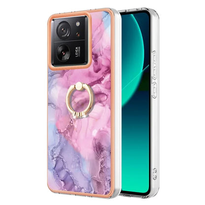 YB IMD Series-17 Style-E For Xiaomi 13T / 13T Pro / Redmi K60 Ultra Marble Pattern Shockproof Cover TPU Cell Phone Case