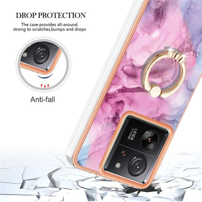 YB IMD Series-17 Style-E For Xiaomi 13T / 13T Pro / Redmi K60 Ultra Marble Pattern Shockproof Cover TPU Cell Phone Case