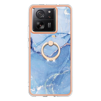 YB IMD Series-17 Style-E For Xiaomi 13T / 13T Pro / Redmi K60 Ultra Marble Pattern Shockproof Cover TPU Cell Phone Case