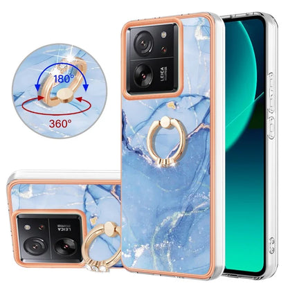 YB IMD Series-17 Style-E For Xiaomi 13T / 13T Pro / Redmi K60 Ultra Marble Pattern Shockproof Cover TPU Cell Phone Case