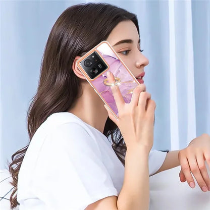 YB IMD Series-10 For Xiaomi 13T / 13T Pro / Redmi K60 Ultra TPU Phone Case Rotate Ring Protective Cover