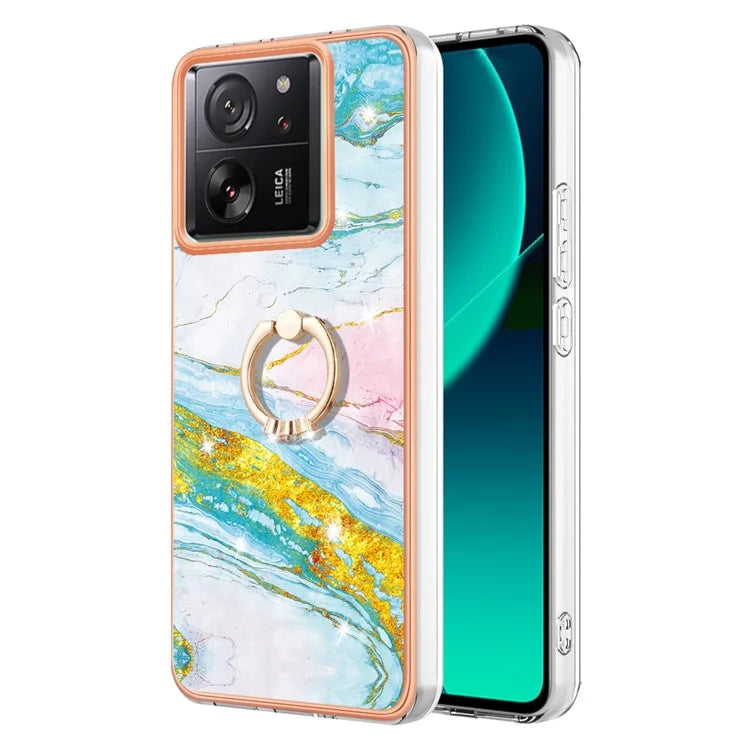 YB IMD Series-10 For Xiaomi 13T / 13T Pro / Redmi K60 Ultra TPU Phone Case Rotate Ring Protective Cover