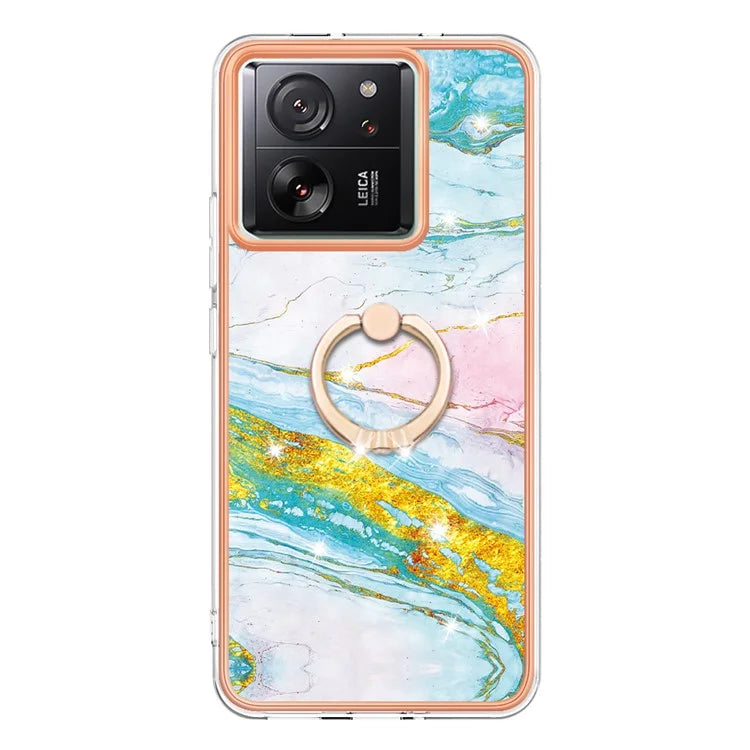 YB IMD Series-10 For Xiaomi 13T / 13T Pro / Redmi K60 Ultra TPU Phone Case Rotate Ring Protective Cover