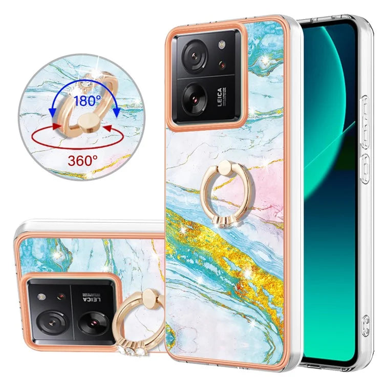 YB IMD Series-10 For Xiaomi 13T / 13T Pro / Redmi K60 Ultra TPU Phone Case Rotate Ring Protective Cover