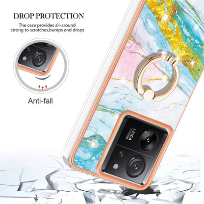 YB IMD Series-10 For Xiaomi 13T / 13T Pro / Redmi K60 Ultra TPU Phone Case Rotate Ring Protective Cover