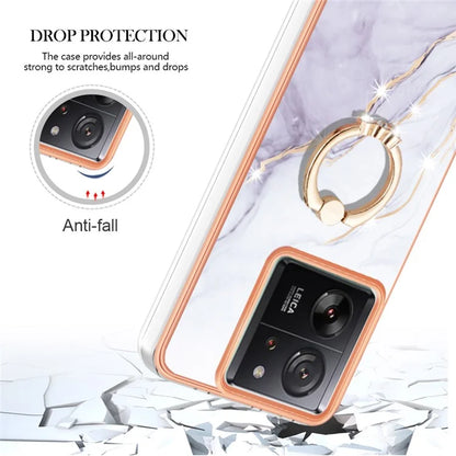 YB IMD Series-10 For Xiaomi 13T / 13T Pro / Redmi K60 Ultra TPU Phone Case Rotate Ring Protective Cover