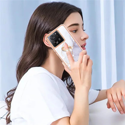 YB IMD Series-10 For Xiaomi 13T / 13T Pro / Redmi K60 Ultra TPU Phone Case Rotate Ring Protective Cover
