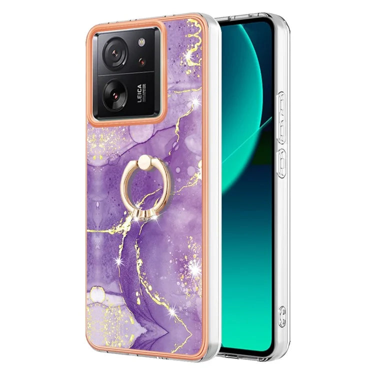 YB IMD Series-10 For Xiaomi 13T / 13T Pro / Redmi K60 Ultra TPU Phone Case Rotate Ring Protective Cover