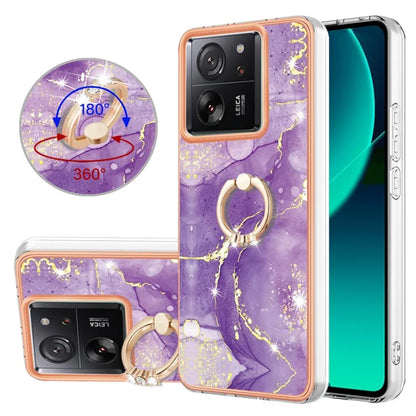 YB IMD Series-10 For Xiaomi 13T / 13T Pro / Redmi K60 Ultra TPU Phone Case Rotate Ring Protective Cover
