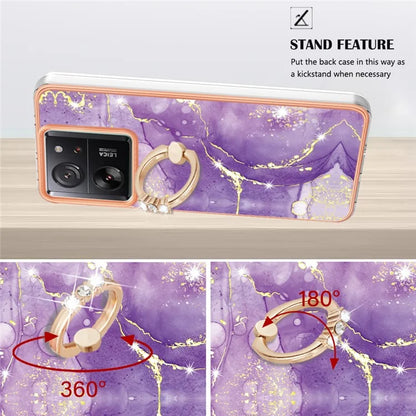 YB IMD Series-10 For Xiaomi 13T / 13T Pro / Redmi K60 Ultra TPU Phone Case Rotate Ring Protective Cover