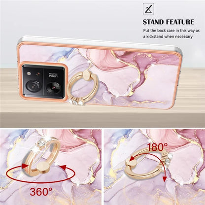 YB IMD Series-10 For Xiaomi 13T / 13T Pro / Redmi K60 Ultra TPU Phone Case Rotate Ring Protective Cover