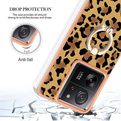 YB IMD Series-20 Style D for Xiaomi 13T / 13T Pro / Redmi K60 Ultra Phone Case Kickstand Electroplated Cover