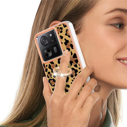 YB IMD Series-20 Style D for Xiaomi 13T / 13T Pro / Redmi K60 Ultra Phone Case Kickstand Electroplated Cover
