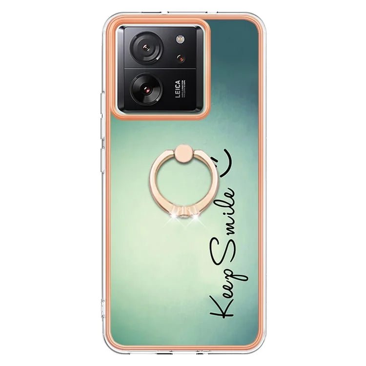YB IMD Series-20 Style D for Xiaomi 13T / 13T Pro / Redmi K60 Ultra Phone Case Kickstand Electroplated Cover