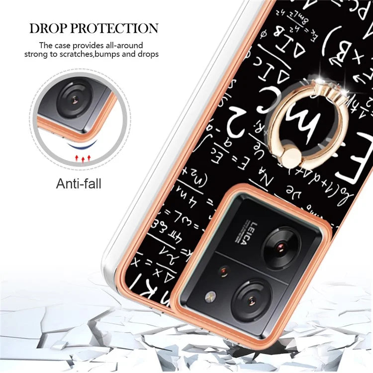 YB IMD Series-20 Style D for Xiaomi 13T / 13T Pro / Redmi K60 Ultra Phone Case Kickstand Electroplated Cover
