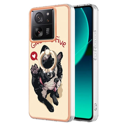 YB IMD Series-20 Style D for Xiaomi 13T / 13T Pro / Redmi K60 Ultra Phone Case Kickstand Electroplated Cover