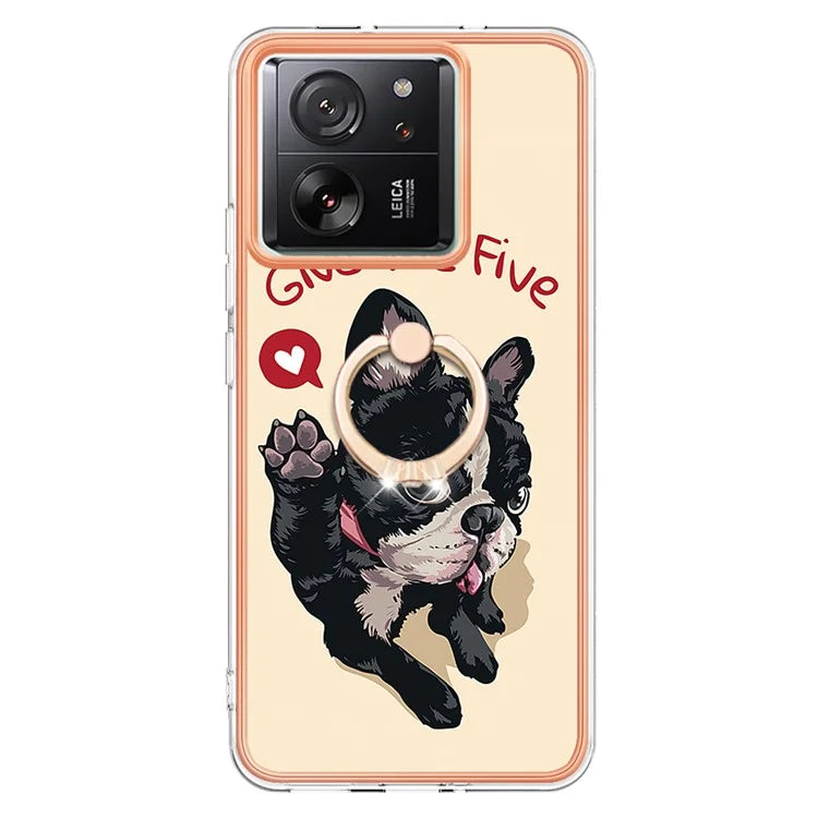 YB IMD Series-20 Style D for Xiaomi 13T / 13T Pro / Redmi K60 Ultra Phone Case Kickstand Electroplated Cover