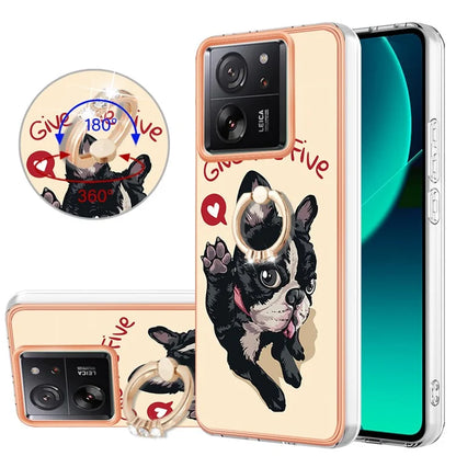 YB IMD Series-20 Style D for Xiaomi 13T / 13T Pro / Redmi K60 Ultra Phone Case Kickstand Electroplated Cover
