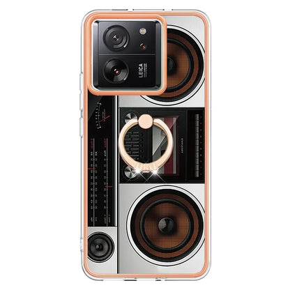 YB IMD Series-20 Style D for Xiaomi 13T / 13T Pro / Redmi K60 Ultra Phone Case Kickstand Electroplated Cover