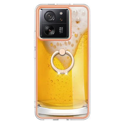 YB IMD Series-20 Style D for Xiaomi 13T / 13T Pro / Redmi K60 Ultra Phone Case Kickstand Electroplated Cover