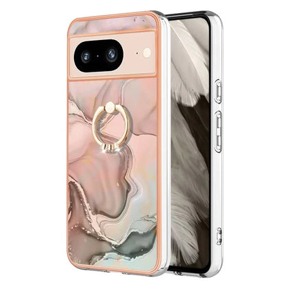 YB IMD Series-17 Style-E For Google Pixel 8 Kickstand Electroplating Cover TPU Cell Phone Case
