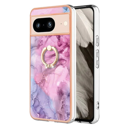 YB IMD Series-17 Style-E For Google Pixel 8 Kickstand Electroplating Cover TPU Cell Phone Case