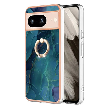 YB IMD Series-17 Style-E For Google Pixel 8 Kickstand Electroplating Cover TPU Cell Phone Case