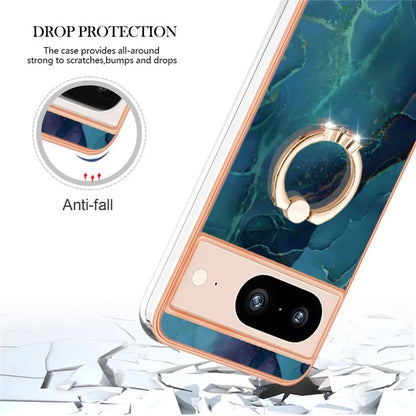 YB IMD Series-17 Style-E For Google Pixel 8 Kickstand Electroplating Cover TPU Cell Phone Case