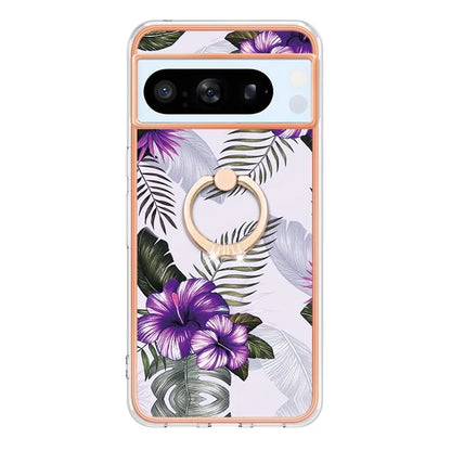 YB IMD Series-6 For Google Pixel 8 Pro TPU Case Electroplating Phone Kickstand Cover