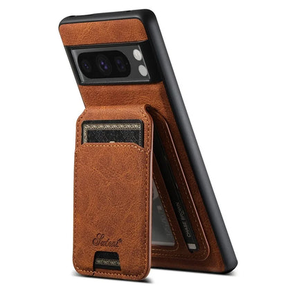 SUTENI H16 For Google Pixel 8 Pro Cell Phone Case Magnetic Detachable PU+TPU Cover