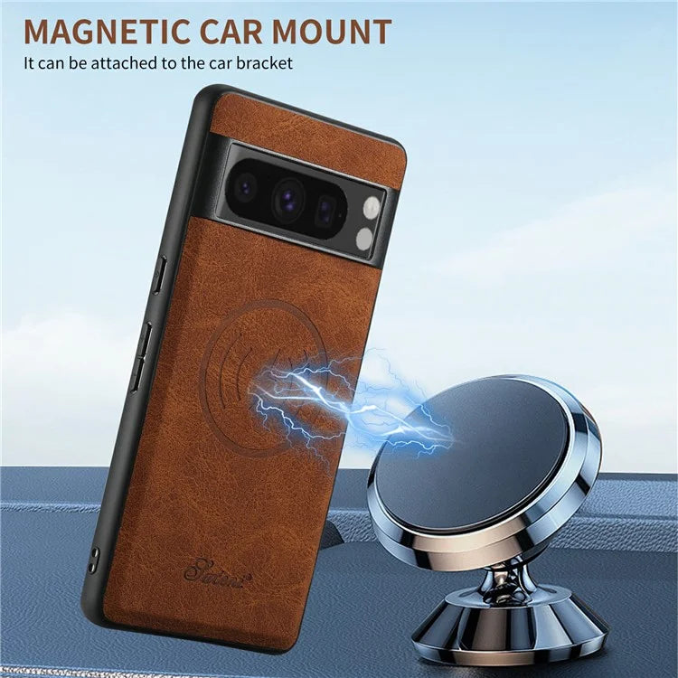 SUTENI H16 For Google Pixel 8 Pro Cell Phone Case Magnetic Detachable PU+TPU Cover