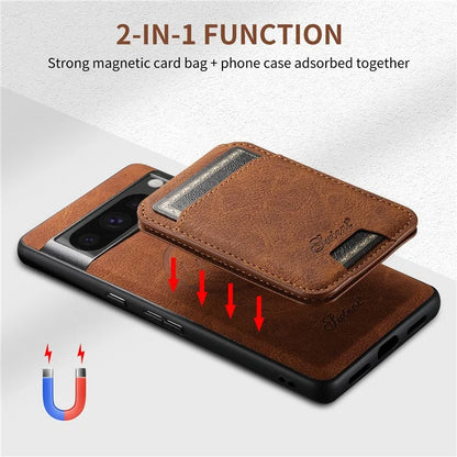SUTENI H16 For Google Pixel 8 Pro Cell Phone Case Magnetic Detachable PU+TPU Cover