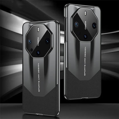 GKK For Huawei Mate 60 RS Ultimate Case Scratch-resistant PC Coated with PU Leather Phone Back Shell