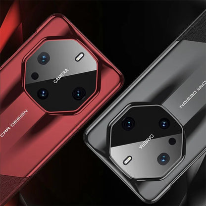 GKK For Huawei Mate 60 RS Ultimate Case Scratch-resistant PC Coated with PU Leather Phone Back Shell