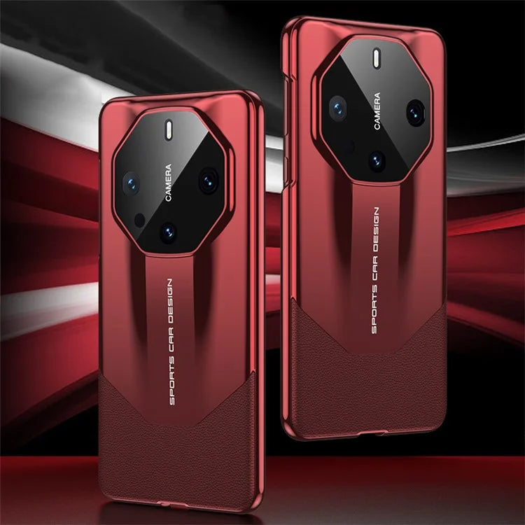 GKK For Huawei Mate 60 RS Ultimate Case Scratch-resistant PC Coated with PU Leather Phone Back Shell