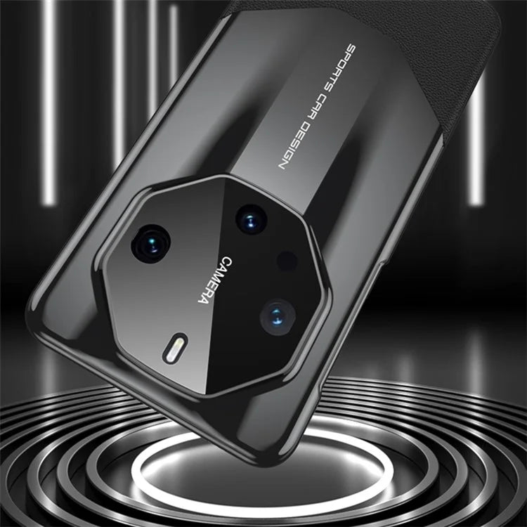 GKK For Huawei Mate 60 RS Ultimate Case Scratch-resistant PC Coated with PU Leather Phone Back Shell