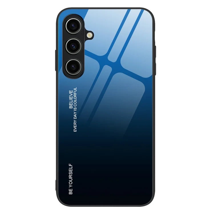 For Samsung Galaxy A05s 4G Protective Case Gradient Color Tempered Glass PC TPU Phone Cover