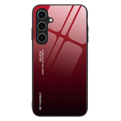 For Samsung Galaxy A05s 4G Protective Case Gradient Color Tempered Glass PC TPU Phone Cover