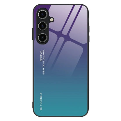 For Samsung Galaxy A05s 4G Protective Case Gradient Color Tempered Glass PC TPU Phone Cover