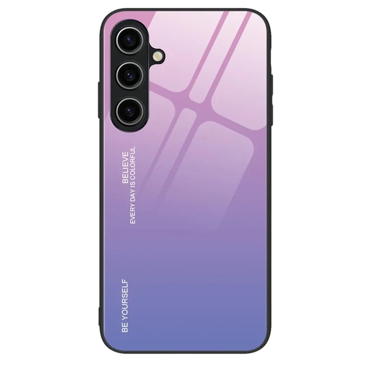 For Samsung Galaxy A05s 4G Protective Case Gradient Color Tempered Glass PC TPU Phone Cover