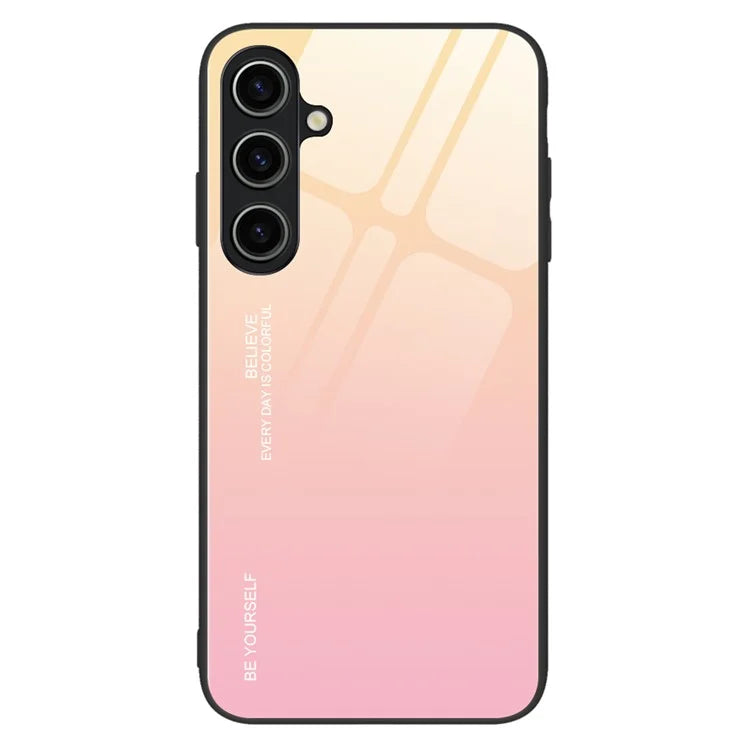 For Samsung Galaxy A05s 4G Protective Case Gradient Color Tempered Glass PC TPU Phone Cover