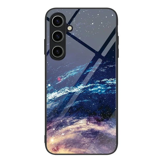 For Samsung Galaxy A05s 4G Case Pattern Printing Tempered Glass PC+TPU Shockproof Cover