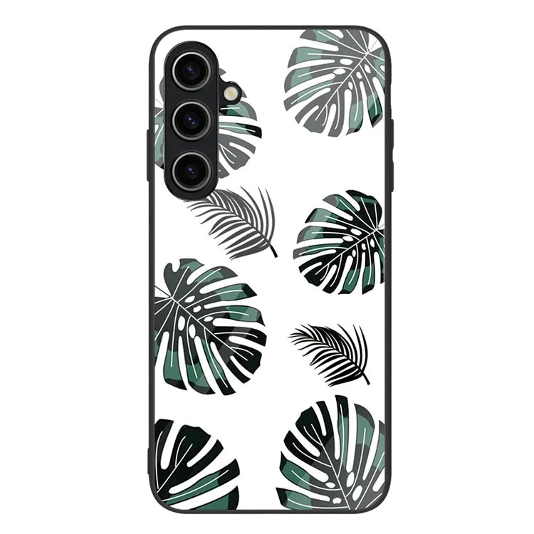 For Samsung Galaxy A05s 4G Case Pattern Printing Tempered Glass PC+TPU Shockproof Cover