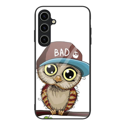 For Samsung Galaxy A05s 4G Case Pattern Printing Tempered Glass PC+TPU Shockproof Cover