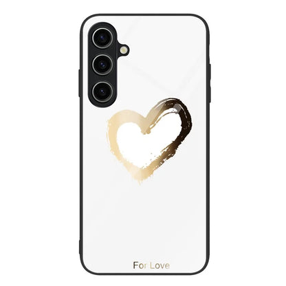 For Samsung Galaxy A05s 4G Case Pattern Printing Tempered Glass PC+TPU Shockproof Cover