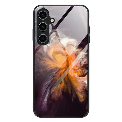 For Samsung Galaxy A05s 4G Case Marble Pattern Tempered Glass+PC+TPU Slim Phone Cover